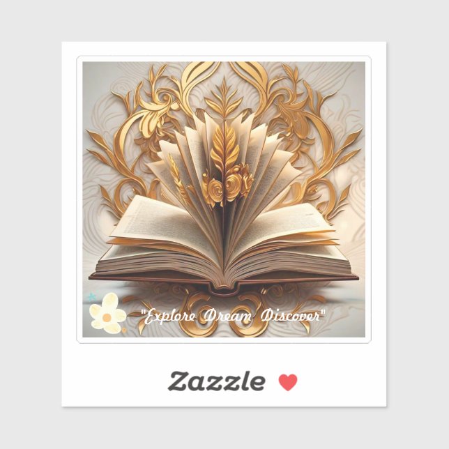 "The Bookworm's Paradise" Aufkleber (Blatt)