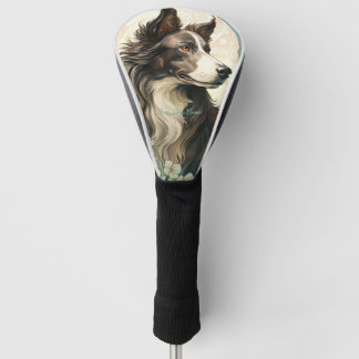 The Border Collie Dog 001 - Natalia Mucha Golf Headcover