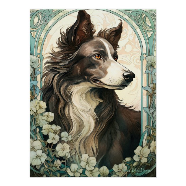 The Border Collie Dog 001 - Natalia Mucha Poster (Vorderseite)