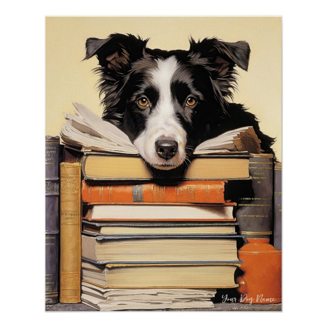 The Border Collie Dog 003 - Odessa Leyendecker Poster (Vorderseite)