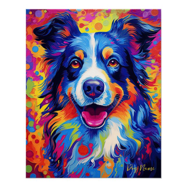 The Border Collie Dog 005 - Zetton Ziana Poster (Vorderseite)