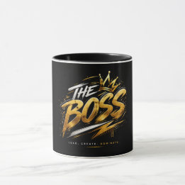 The Boss Crown – Gold Luxus Power Becher Tasse