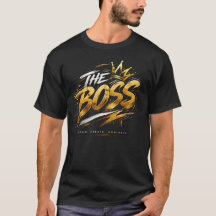 The Boss Crown – Gold Streetwear Power T-Shirt 🔥
