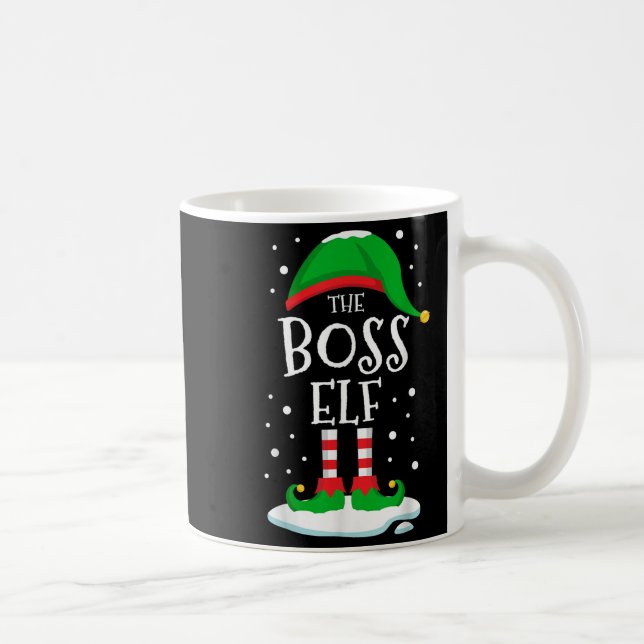 The Boss Elf Christmas Family Matching Xmas Group  Kaffeetasse (Rechts)