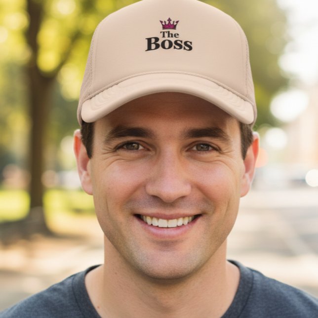 The Boss Neutral Mesh Trucker Hat for Men Truckerkappe (Von Creator hochgeladen)