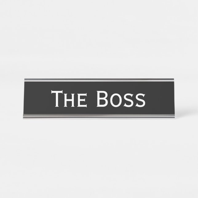 The boss schreibtischnamensplakette (Vorderseite )