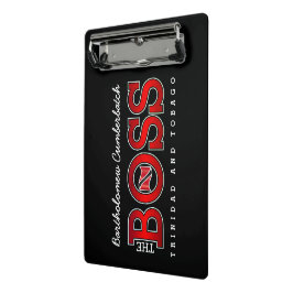 The Boss Trinidad & Tobago Mini Klemmbrett