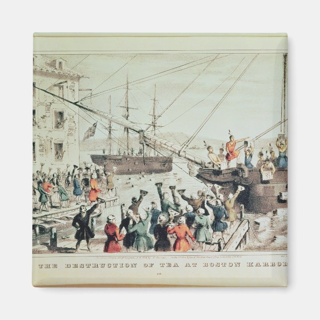 The Boston Tea Party, 1846 Magnet (Vorne)