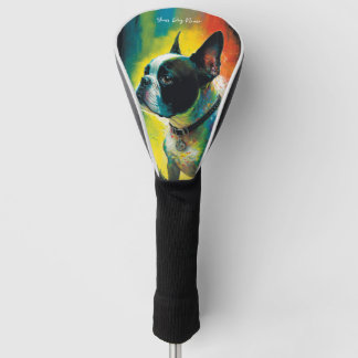 The Boston Terrier Dog - Zusammensetzung 010 Golf Headcover