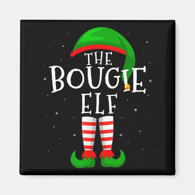 The Bougie Elf Funny Matching Family Group Christm Magnet (Vorne)