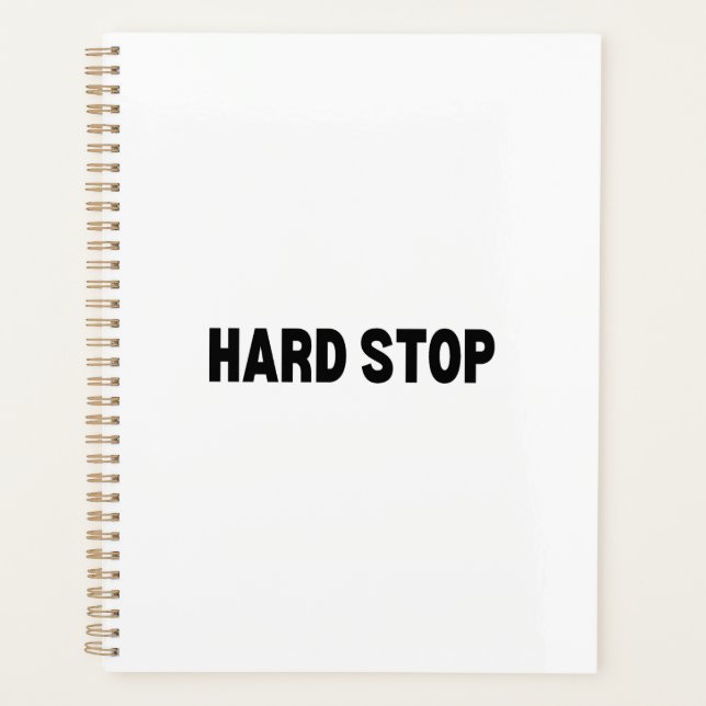 The Boundary Architect | Hard Stop Daily Planer (Vorderseite)