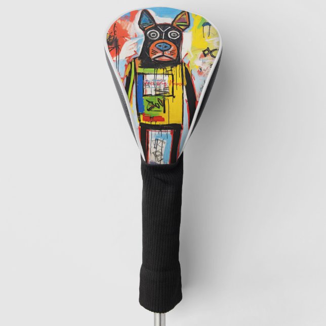 The Boxer Dog Graffiti 03 - Leonardo Abbacchio Golf Headcover (Vorderseite)