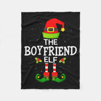 The Boyfriend Elf Christmas Family Matching Pajama Fleecedecke