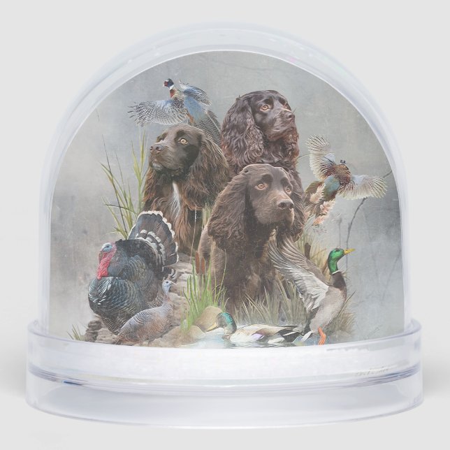 The Boykin Spaniel Schneekugeln (Vorderseite)