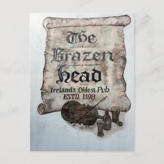 The Brazen Head Pub, Dublin, Irland Postkarte (Vorderseite)