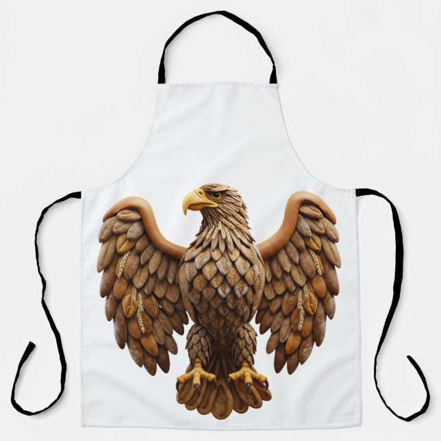 The Bread Eagle: Unique Baked Goods Heraldry Art Schürze (Vorderseite)