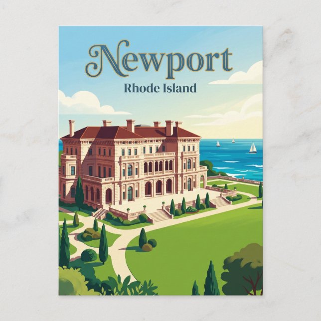 The Breakers Rhode Island Postkarte (Vorderseite)