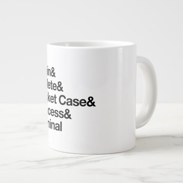 The Breakfast Club Crew Jumbo Tasse (Vorderseite Rechts)