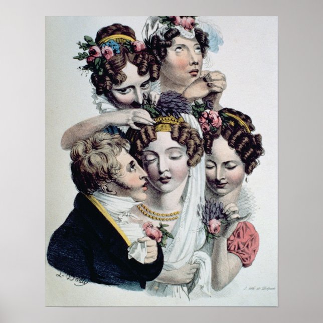 The Bride, c.1820 (litho) Poster (Vorne)