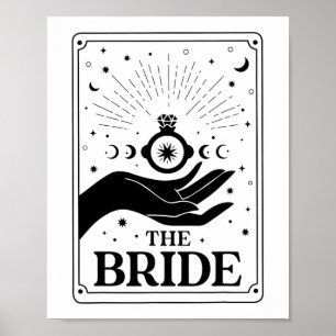 The Bride Future Mrs. Tarot Gothic Brautparty Bac Poster