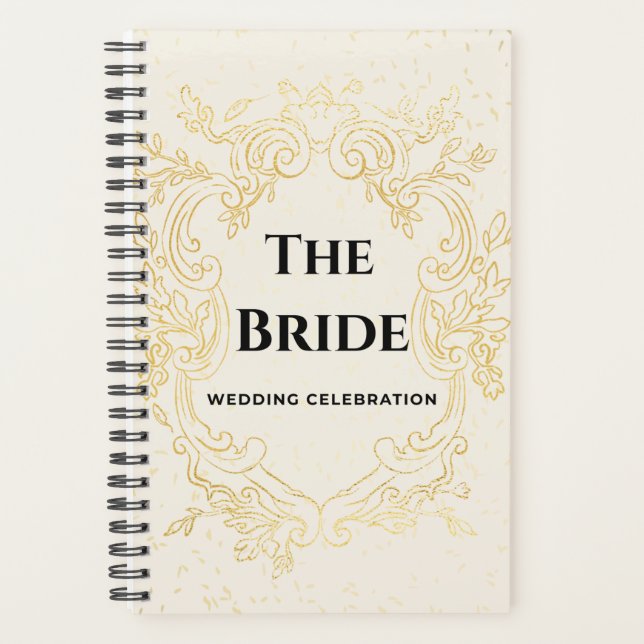 The Bride - Gold vintage frame planner (Devant)
