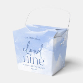 The Bride Is On Cloud Nine Blue Bridal Shower Geschenkschachtel