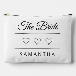 The Bride Personalized Wedding Design Zubehörtasche
