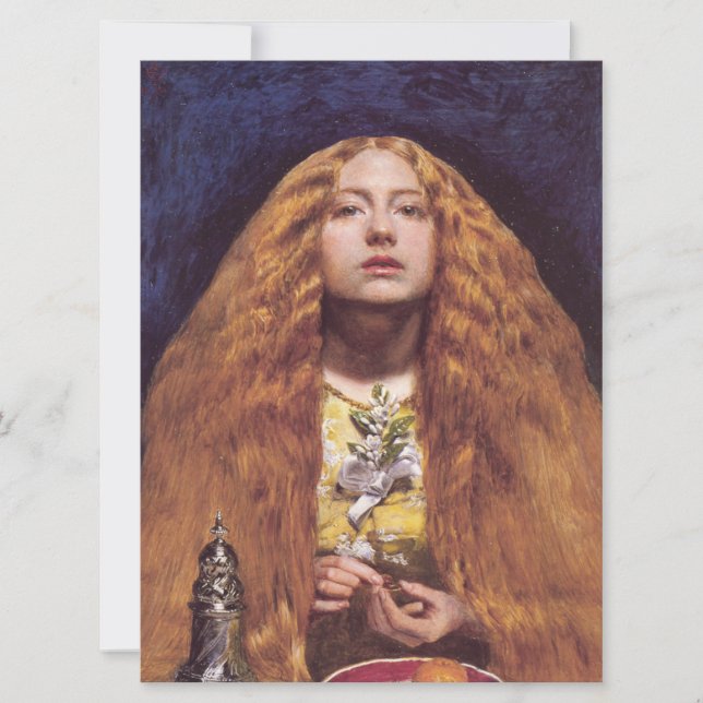 The Bridesmaid (von John Everett Millais) Karte (Vorderseite)