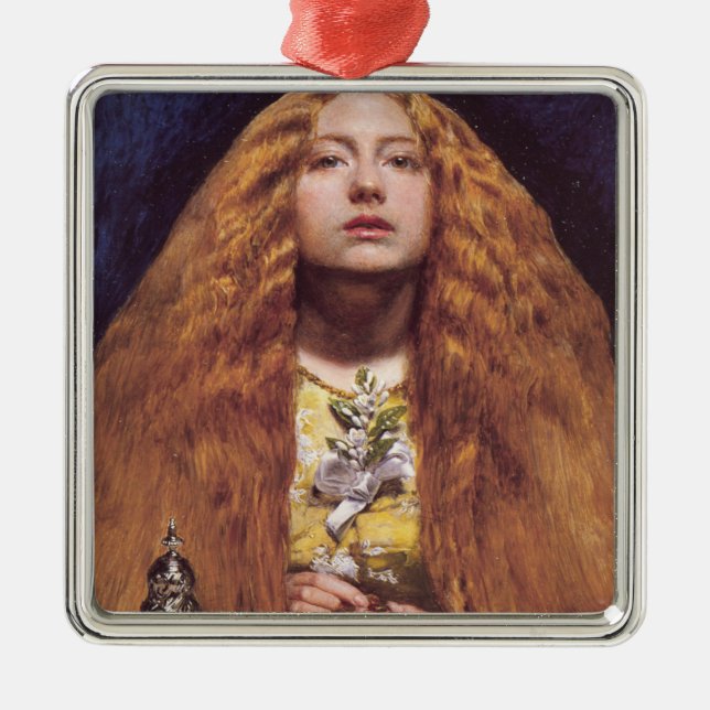 The Bridesmaid (von John Everett Millais) Ornament Aus Metall (Vorne)