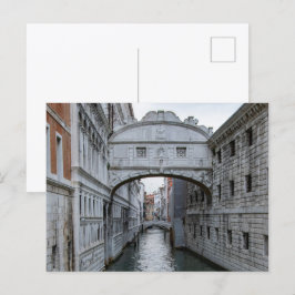 The Bridge of Sighs Venice Italy Postkarte