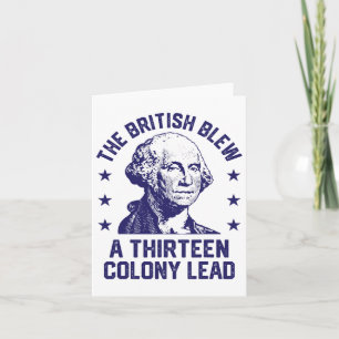 The British Blew A 13 Colony Lead Retro US George Karte