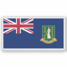 The British Virgin Islands flag,Overseas Territory Aufkleber