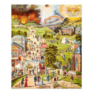 The Broad and Narrow Way by British SChool Fotodruck