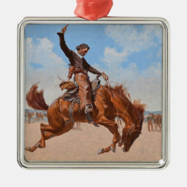 The Bronco Buster (von Frederic Remington) Ornament Aus Metall