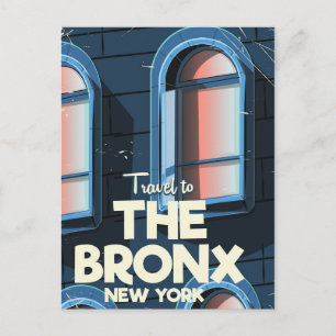 The Bronx New York City Reiseplakat Postkarte