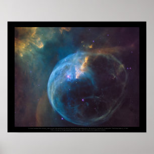 The Bubble Nebel, oder NGC 7635 Poster