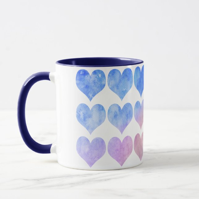 The Bue Heart Mug  (Gauche)