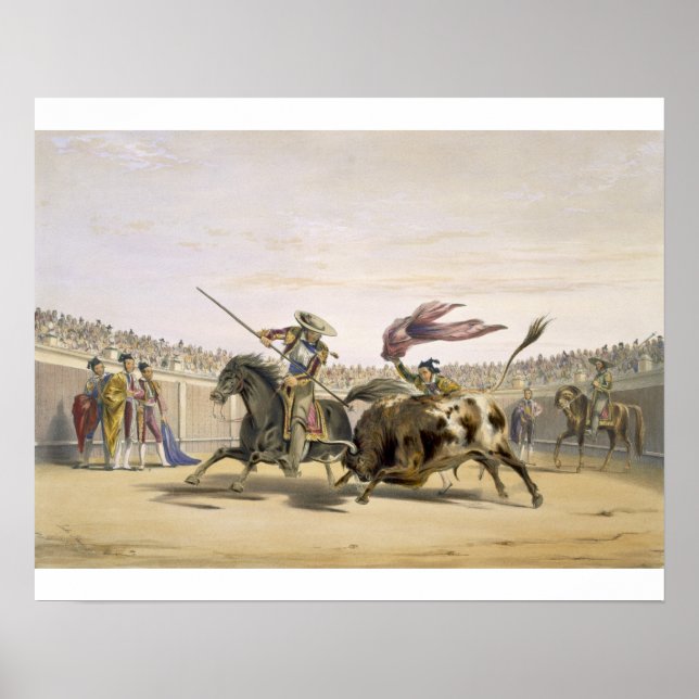 The Bull Follow up the Charge, 1865 (Farbe beleuch Poster (Vorne)