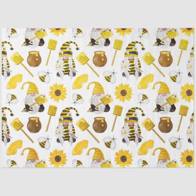 The Bumble Bee and Honey Series Design 16 Seidenpapier (Vorderseite)