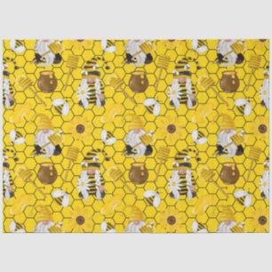 The Bumble Bee and Honey Series Design 4 Seidenpapier