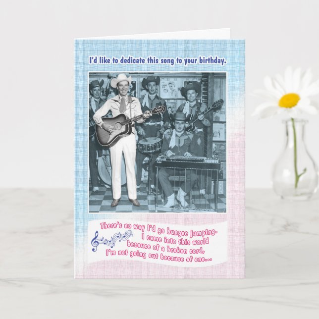The Bungee Cord Birthday Song Karte (Kleine Pflanze)