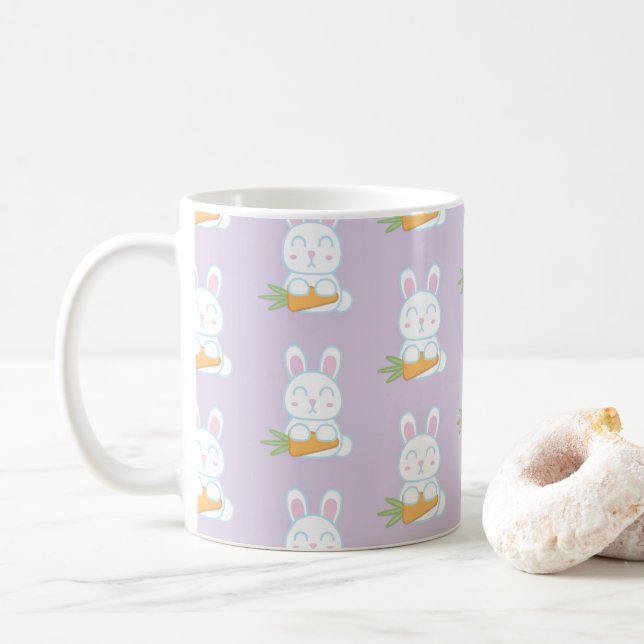 The Bunny Pattern Mug Kaffeetasse (Mit Donut)