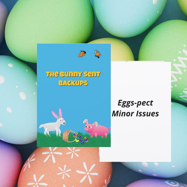 The Bunny Sent Backups Feiertagskarte (Von Creator hochgeladen)
