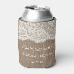 The Burlap & Lace Wedding Collection Dosenkühler