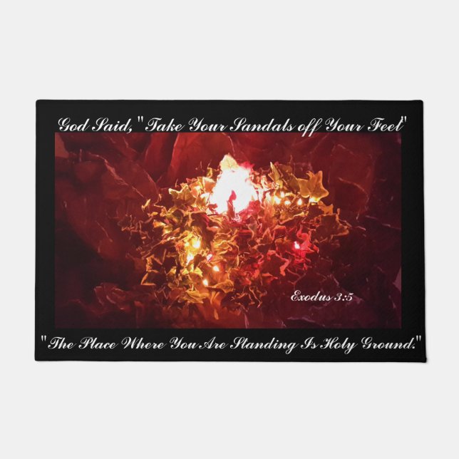 "The Burning Bush"-Doormat Fußmatte (Vorderseite)