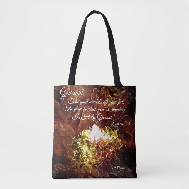 "The Burning Bush" Tote Bag Tasche (Vorderseite)