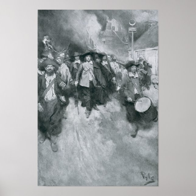The Burning of Jamestown Poster (Vorne)