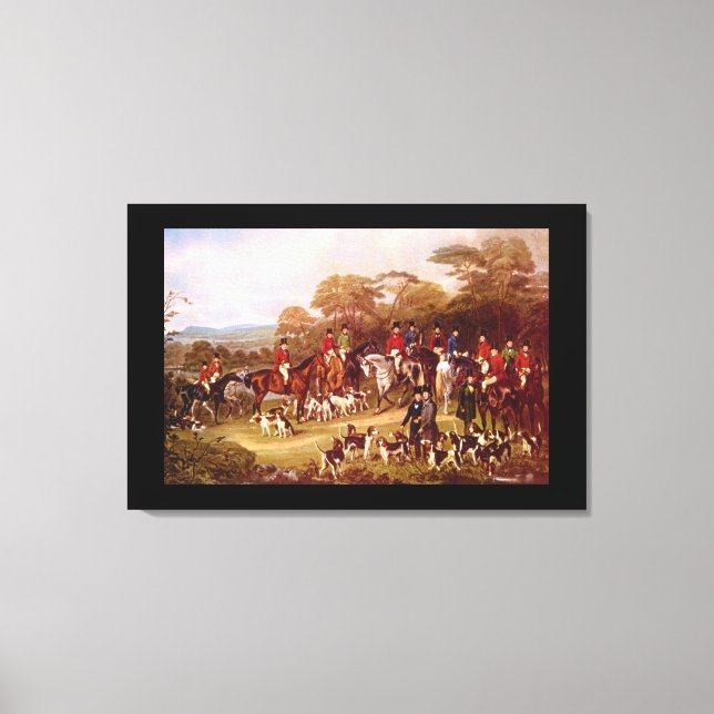 The Bury Hunt', J. Maiden_Gravings Leinwanddruck (Vorderseite)