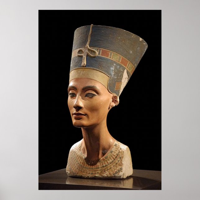 The Bust of Queen Nefertiti Poster (Vorne)