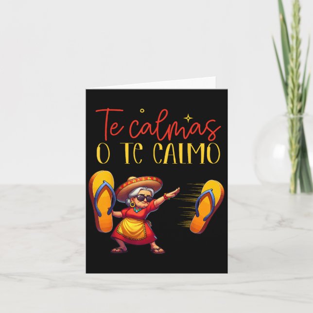 The Calmas O The Calmo Funny Spanish Mother Mama E Karte (Vorderseite)